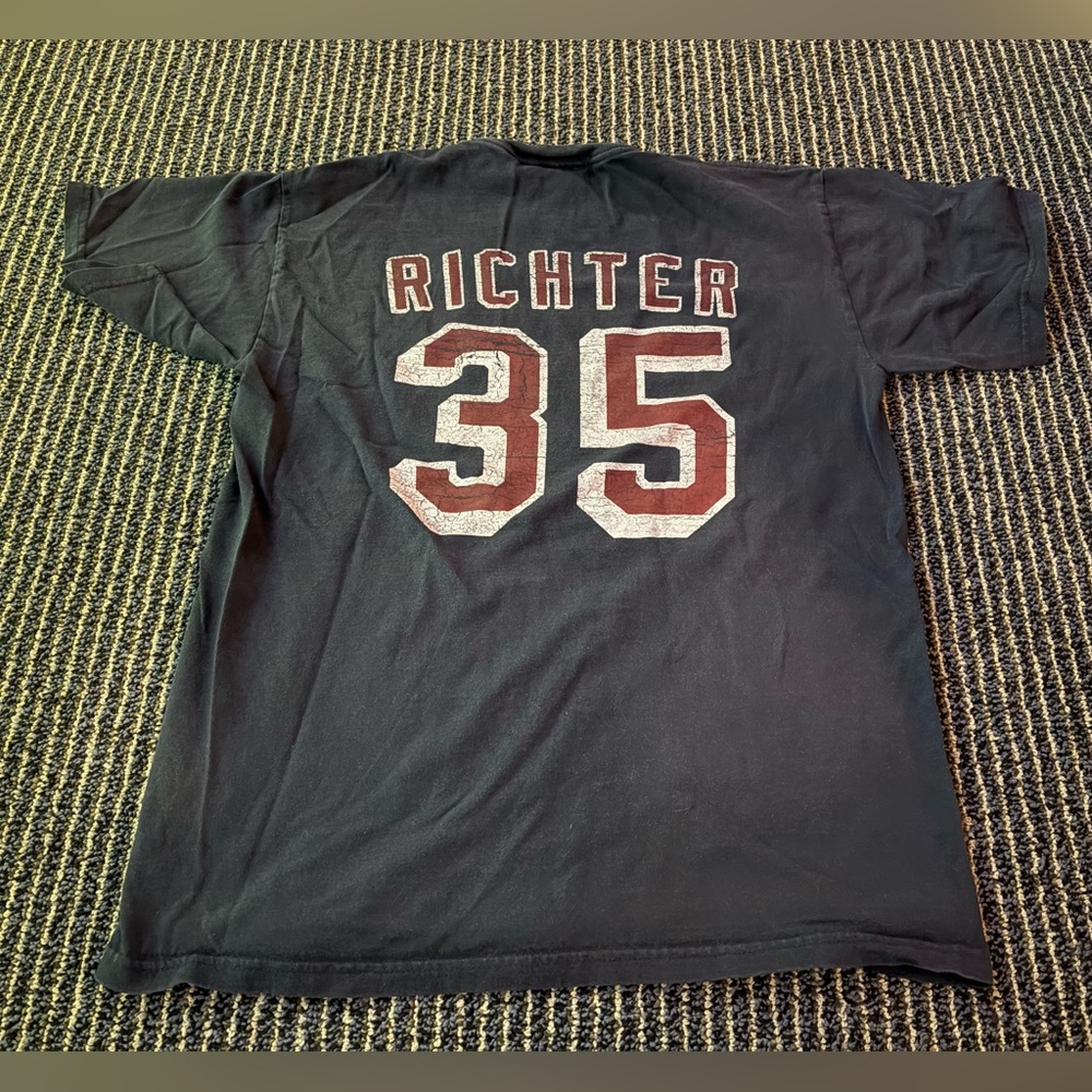 New York Rangers Mike Richter Baby Blue Jersey T Shirt Size Medium